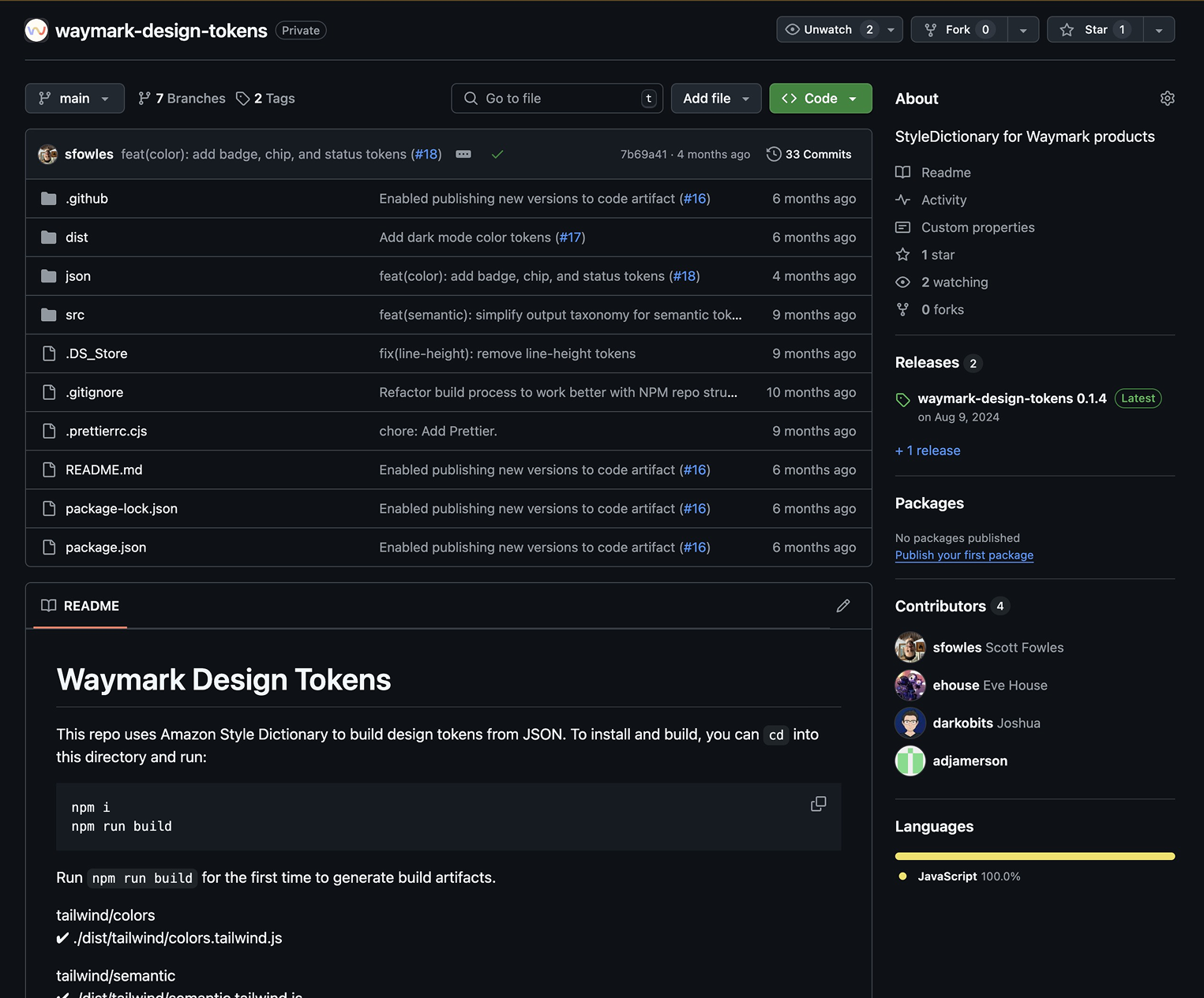 Direct contribution to Waymark's codebase
